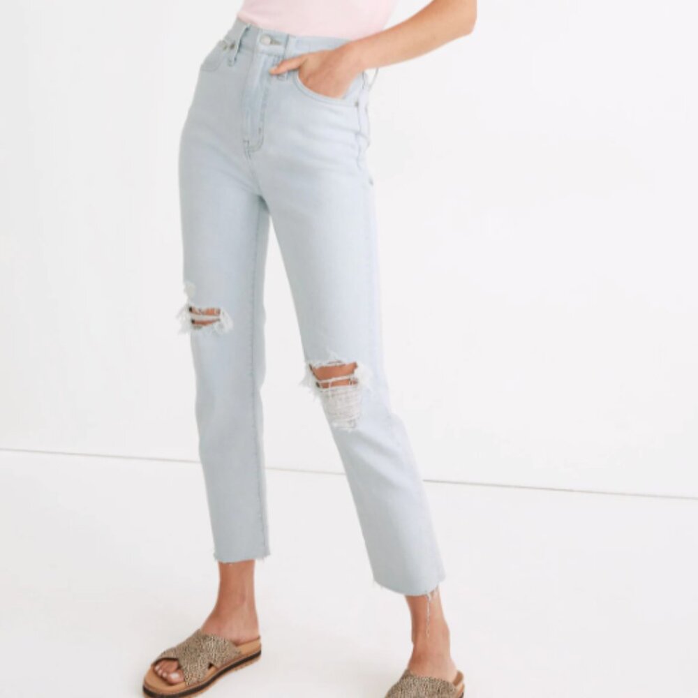 Madewell The Momjean in Harman Wash: Raw-Hem Edition - Size 24